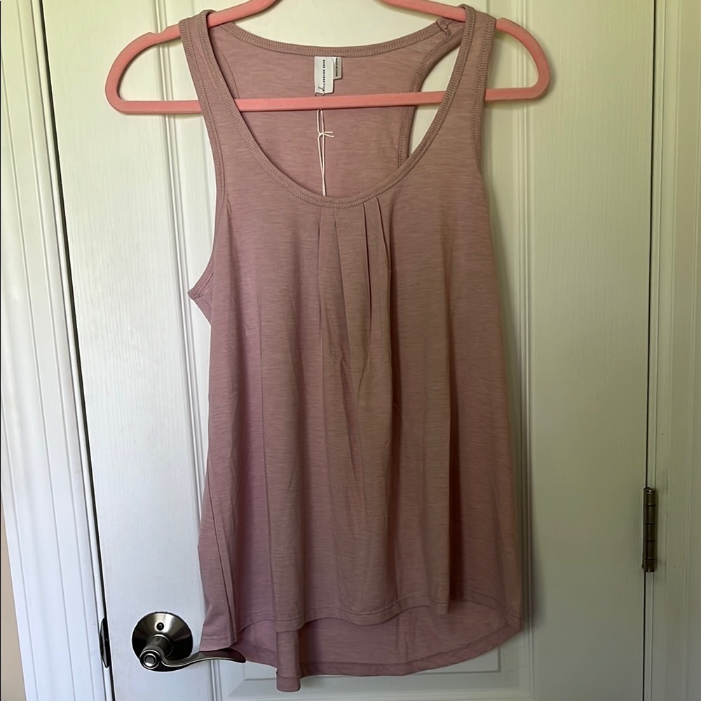 🆕 Bare Necessities Tank Top Pleated Size Small Rose Color